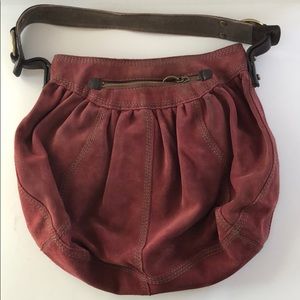 Lucky Brand Over the Shoulder Bag - Suede